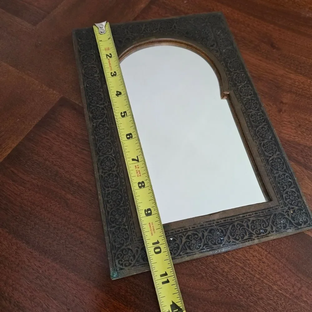 Moroccan  Wall‎ Mirror Brass Vintage